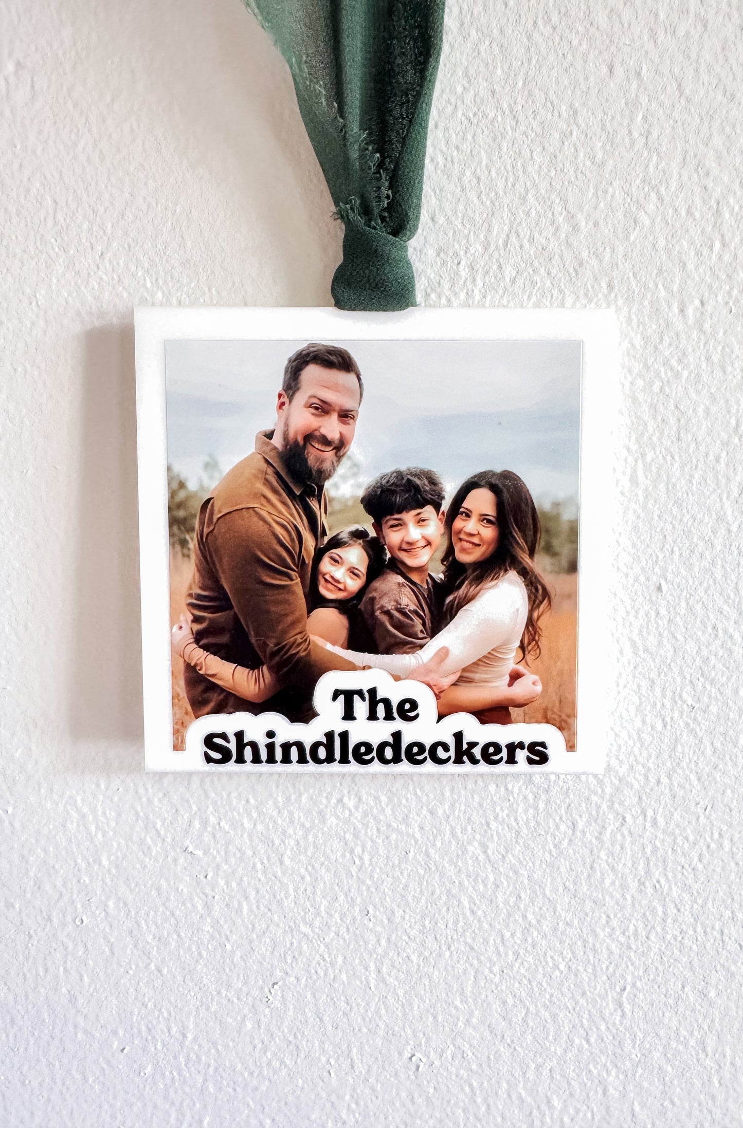 Custom Family Photo Christmas Ornament, Photo Ornament
