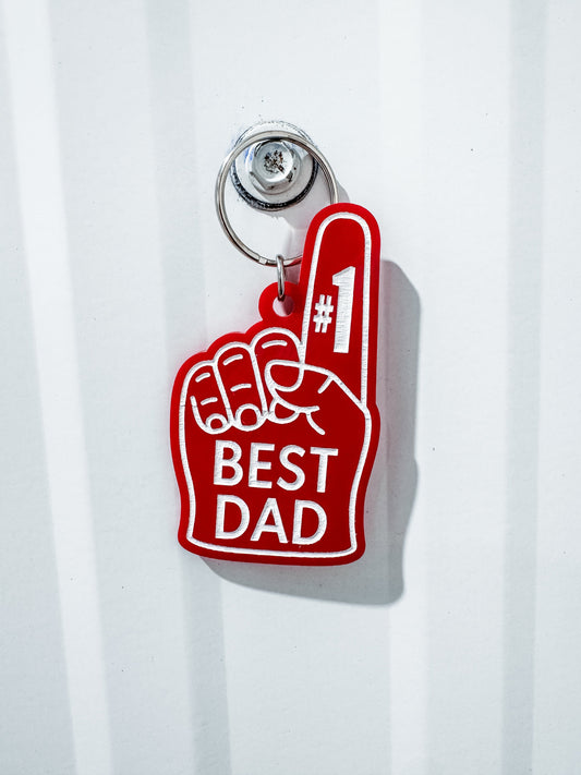 #1 Dad Keychain
