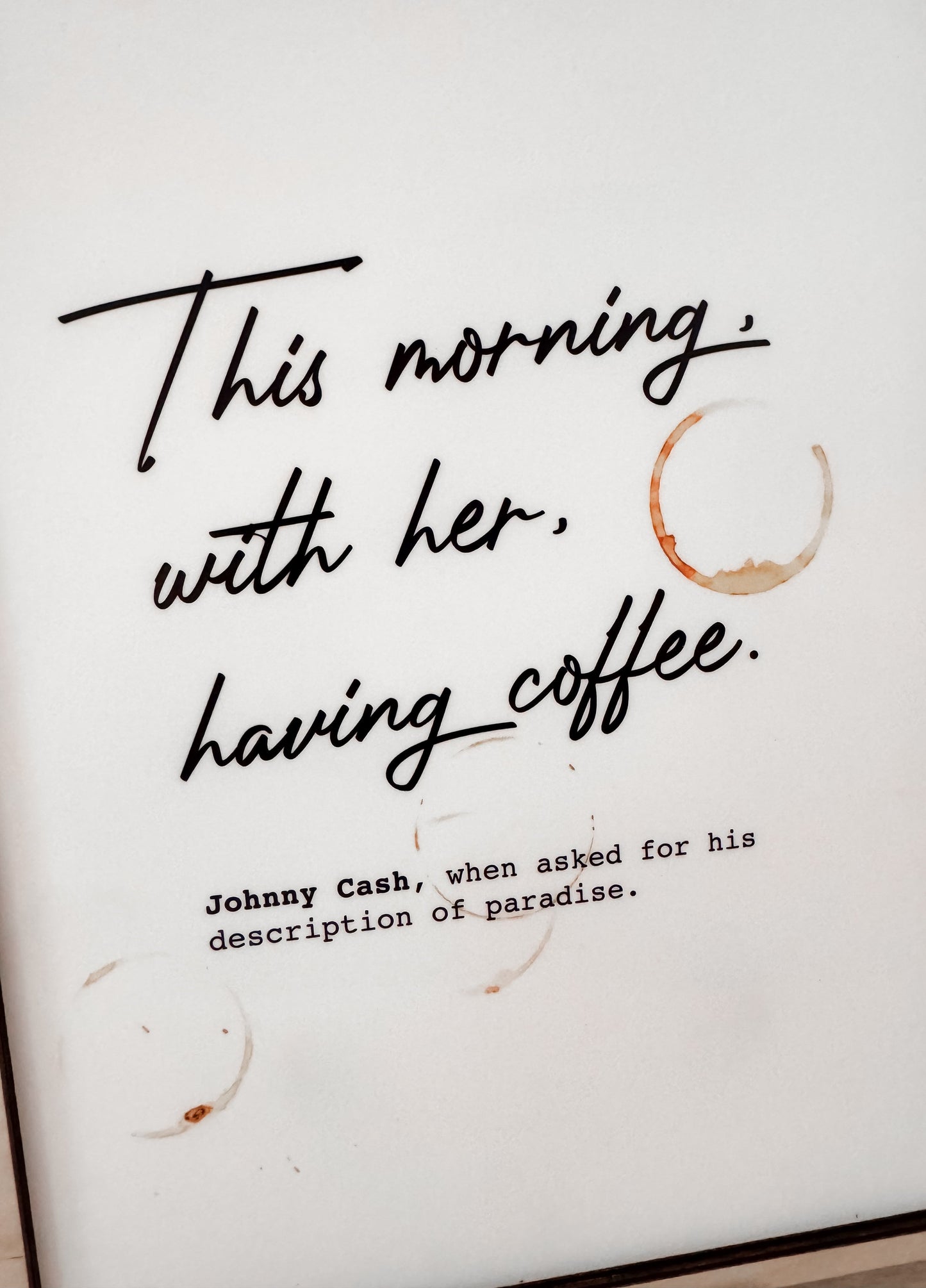 This morning With Her Sign